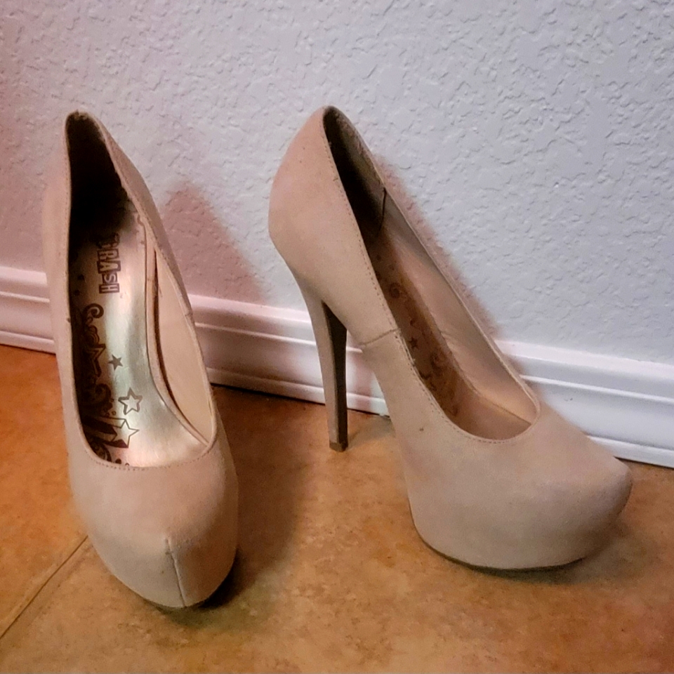 Brash, Platform Pumps, So Suede, Worn Once